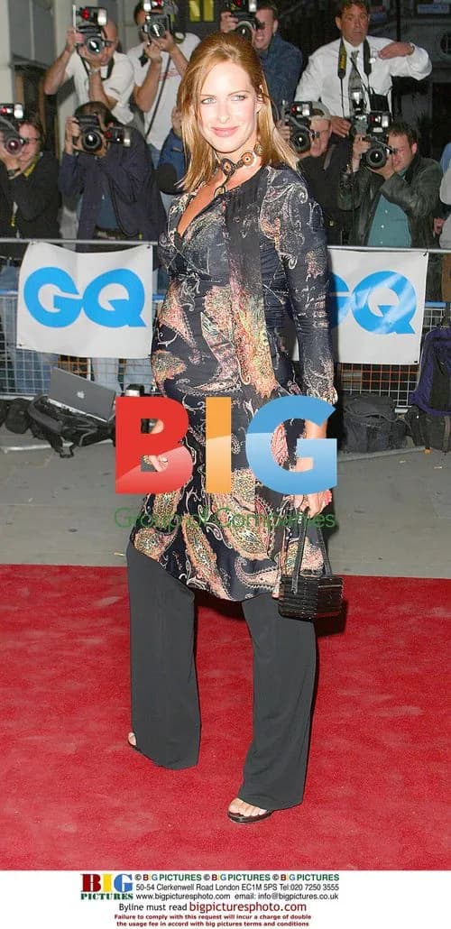 Trinny Woodall pregnant at GQ Awards