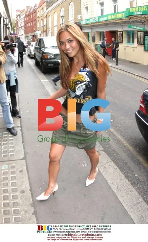 Singer Myleene Klass at The Ivy