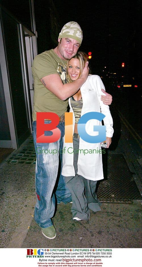 Jodie Marsh and boyfriend Fran at Wellington Club