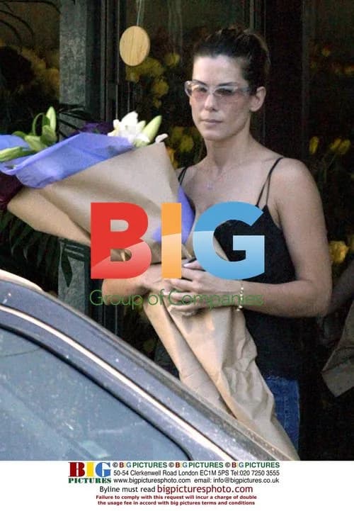 Sandra Bullock Shopping for Flowers