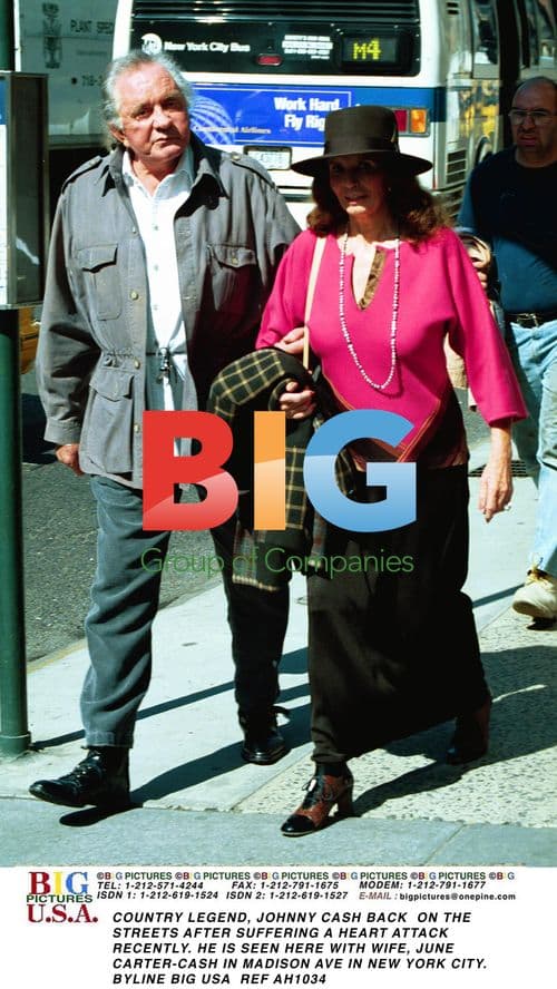 Johnny Cash and June Carter-Cash in NYC