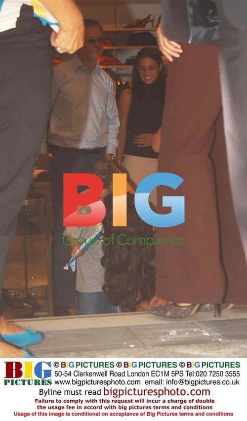 Victoria Beckham Shopping with Son and Assistant