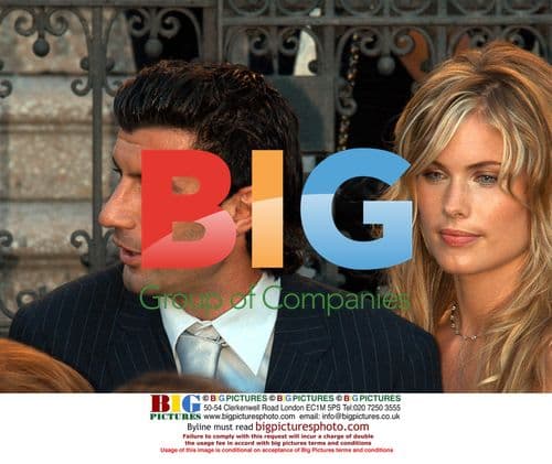 Louis Figo and wife at Florentino Perez's daughter's wedding