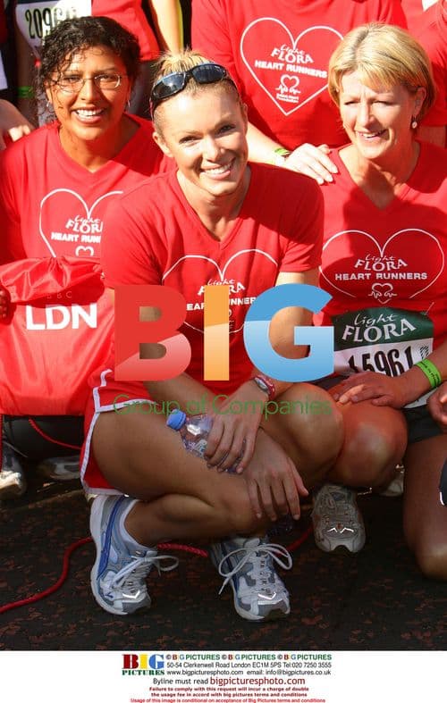 Celebs take part in Flora Light Challenge in London