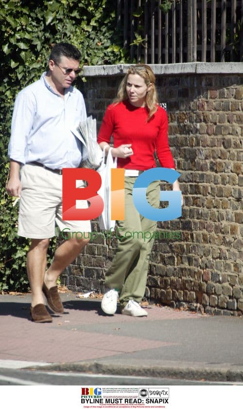Sally Phillips and Andrew Bermejo stroll in London