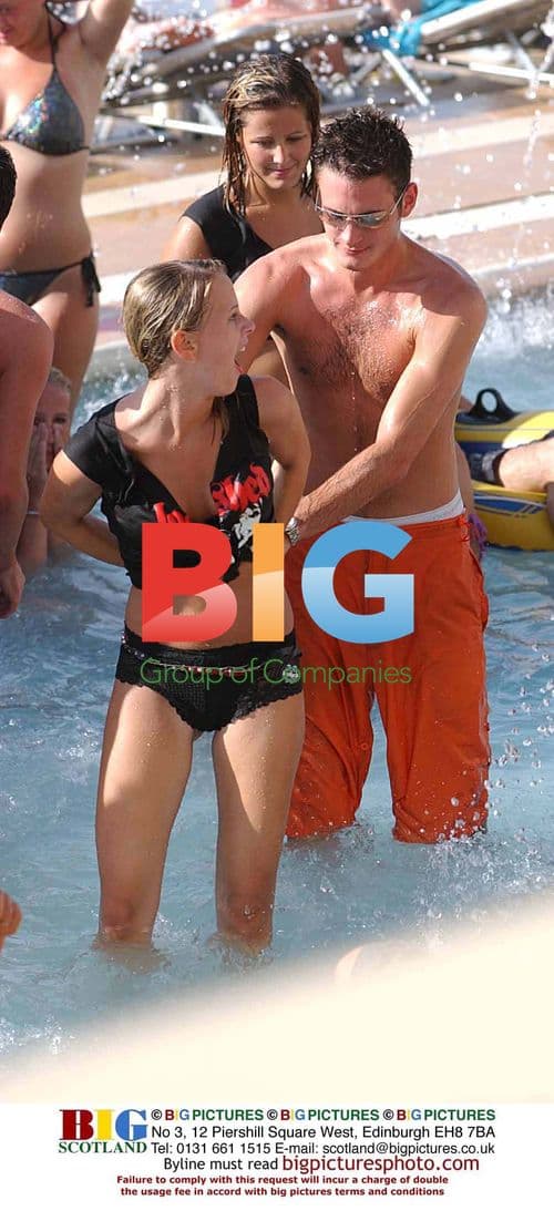 Dean Gaffney and Gary Lucy Enjoy Pool Party in Spain