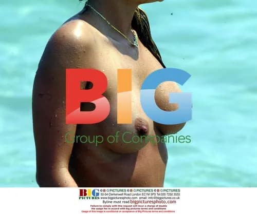 Petta Longstaff sunbathing in Ibiza