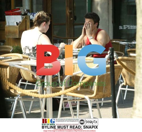 Jeremy Edwards has animated lunch with friend