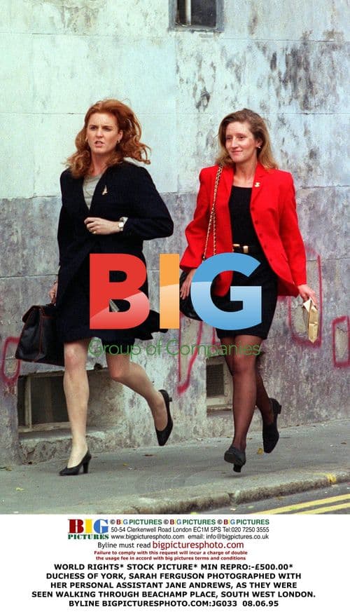 Duchess of York and Assistant Seen in London