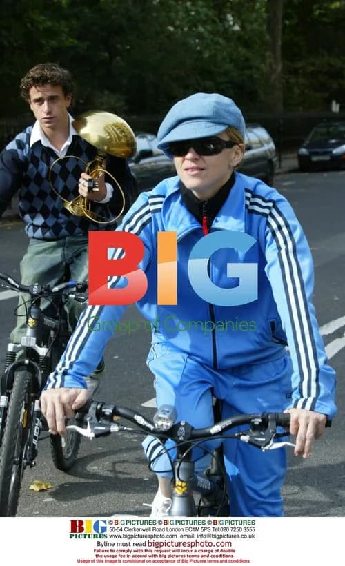 Madonna goes bike riding in London