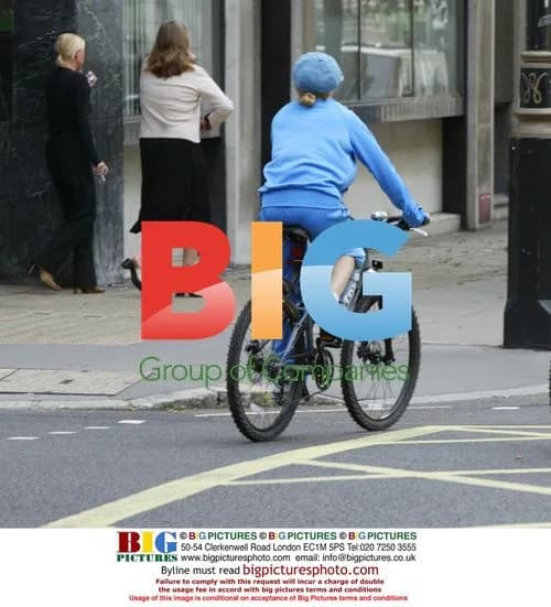 Madonna Bikes Through London