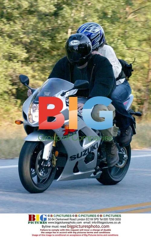 Jennifer Lopez and Ben Affleck on Motorcycle