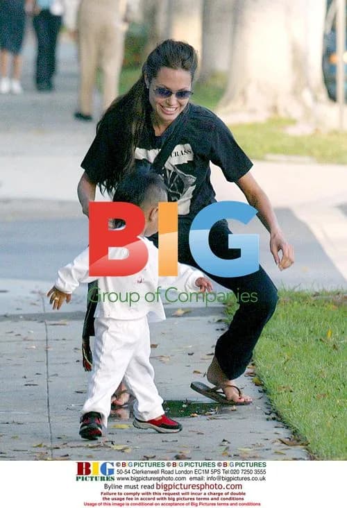 Angelina Jolie plays with son Maddox