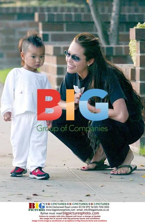 Angelina Jolie Plays with Son Maddox