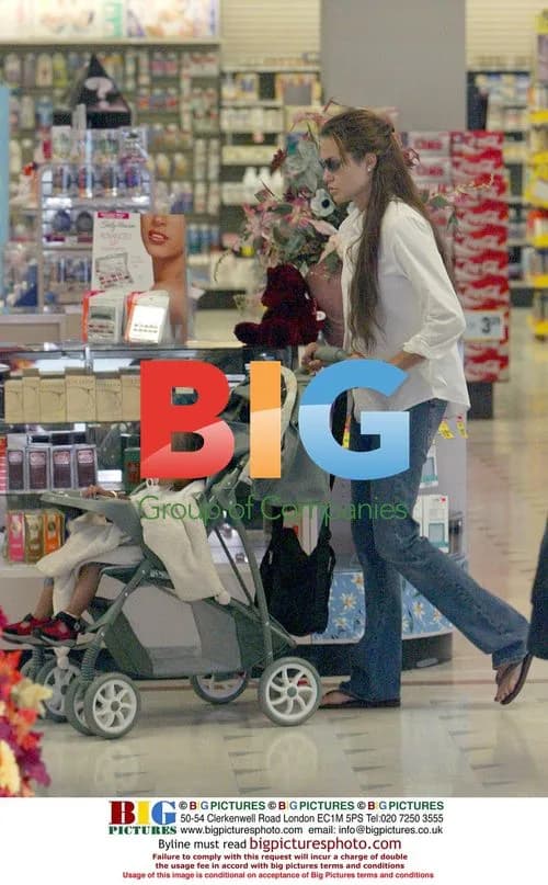 Angelina Jolie and son Maddox shopping