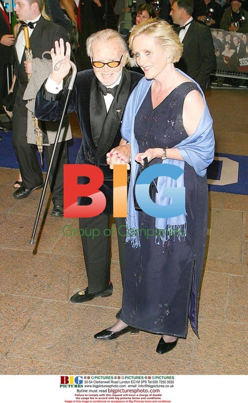 Sir John Mills and wife Mary at 'Bright Youngs Things' premiere