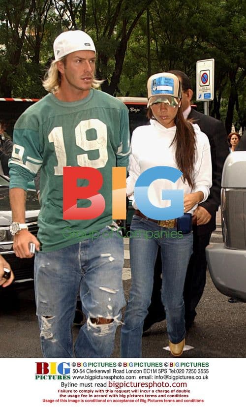 David and Victoria Beckham Lunch in Madrid