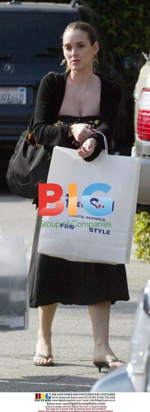 Winona Ryder Shopping Break