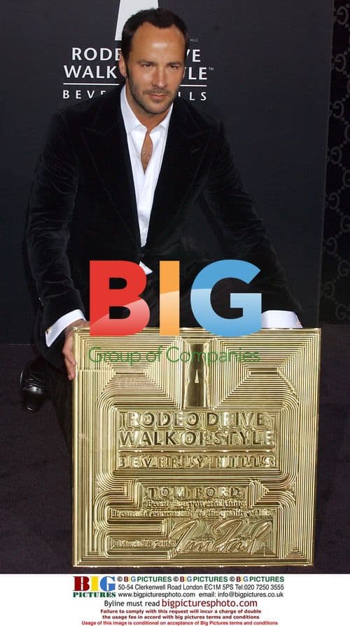 Designer Tom Ford at Rodeo Drive Walk of Style