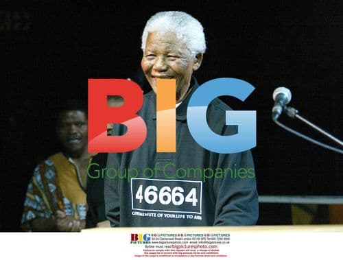 Nelson Mandela at 46664 album launch