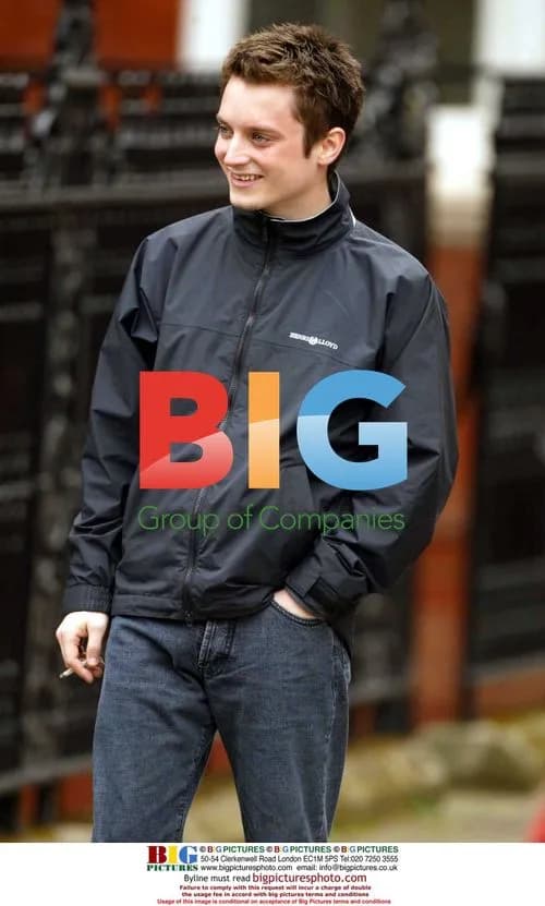 Elijah Wood on Yank film set