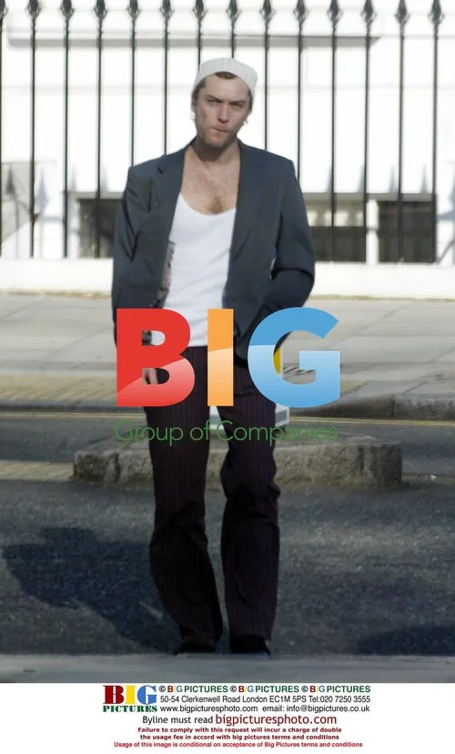 Jude Law with Children in London Park