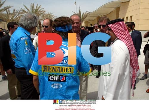 Royalty and F1 Stars Meet in Bahrain Paddock