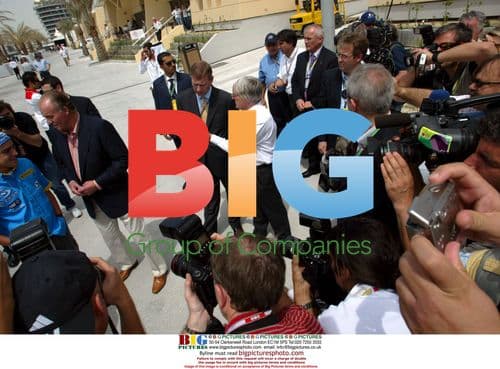 Royalty and F1 Drivers Meet in Bahrain Paddock