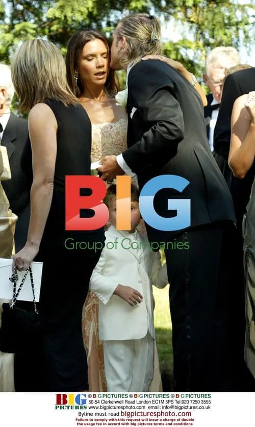 Beckham Family at Wedding