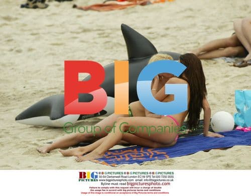 Models Coralie and Emma on Beach