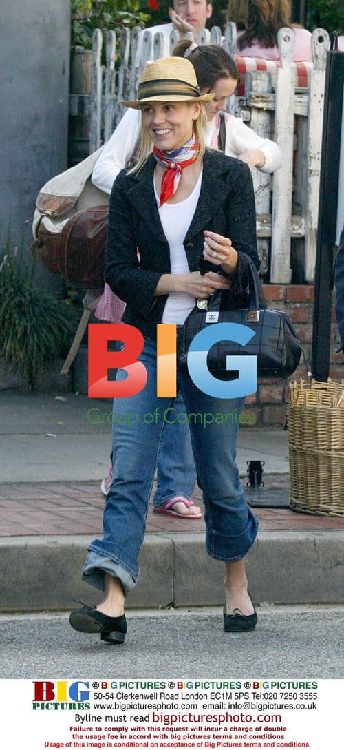 Julia Stiles and Maria Bello leaving The Ivy