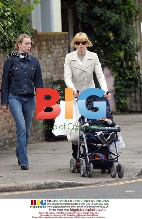 Claudia Schiffer out with baby and sister