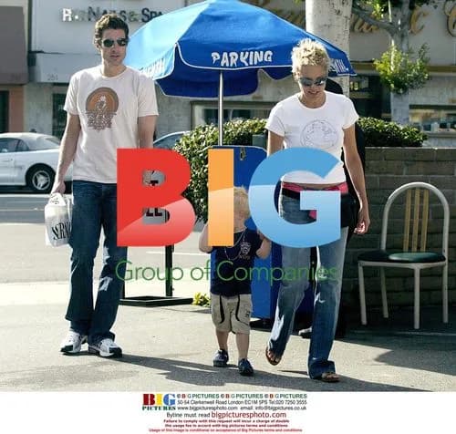Sharon Stone out with son and boyfriend