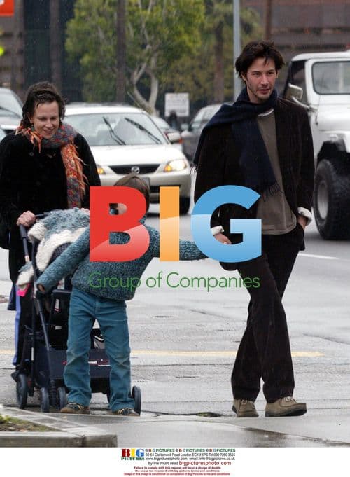 Keanu Reeves and Niece on Rainy Day in LA