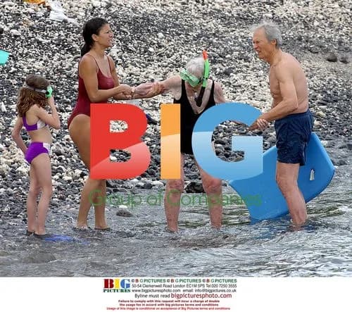 Clint Eastwood and Family on Hawaii Holiday