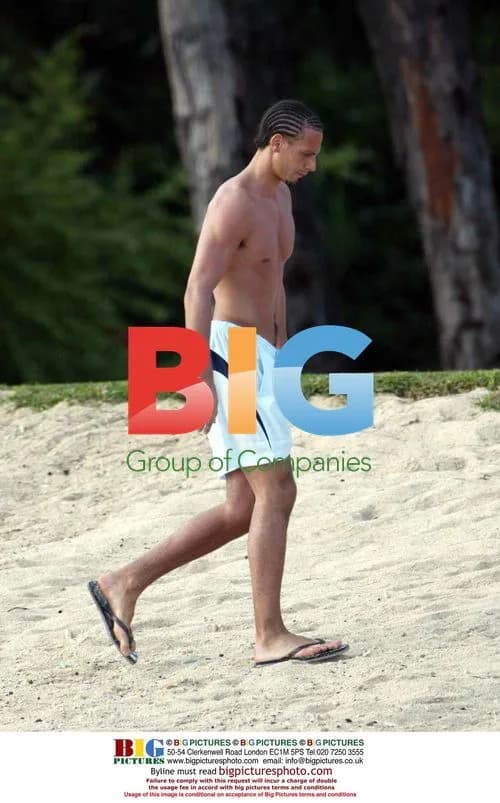 Rio Ferdinand Relaxing in Mauritius