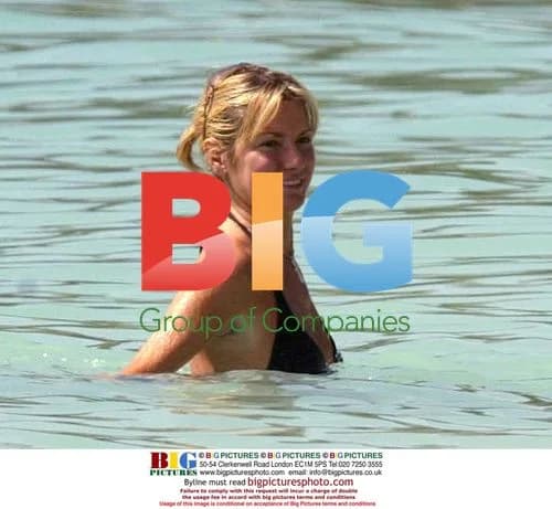 Alex Best and Jodie Kidd on Caribbean Vacation