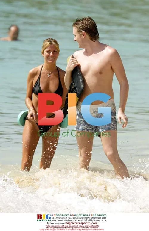 Alex Best and Jodie Kidd on Caribbean Vacation