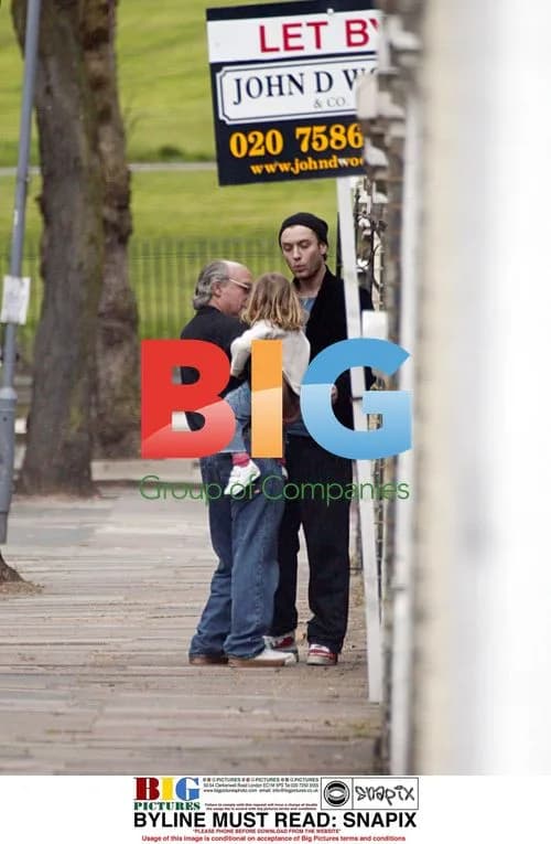 Jude Law with Daughter Iris in London