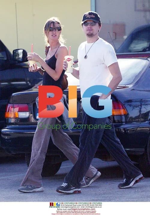 Leonardo DiCaprio and Gisele Bundchen at Fatburger