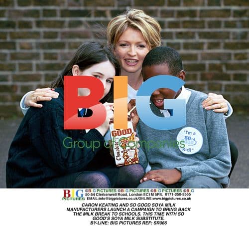 Caron Keating and So Good Soya Milk Campaign Launch