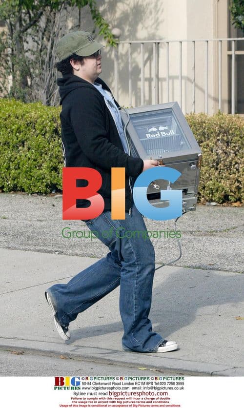 Jack Osbourne Shopping for Red Bull Fridge