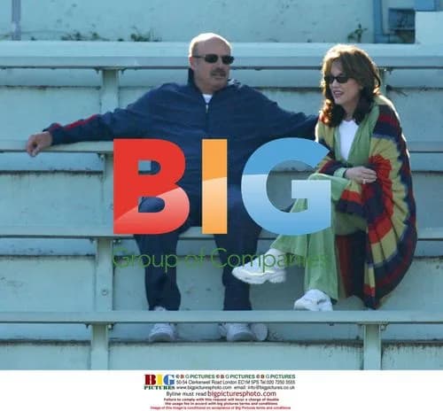 Dr Phil Supports Son at Softball Game