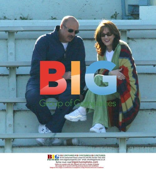 Dr Phil and wife support son's softball game