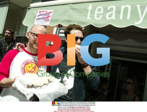 Rocco DiSpirito and Moby at 'Bake Sale For Democracy'