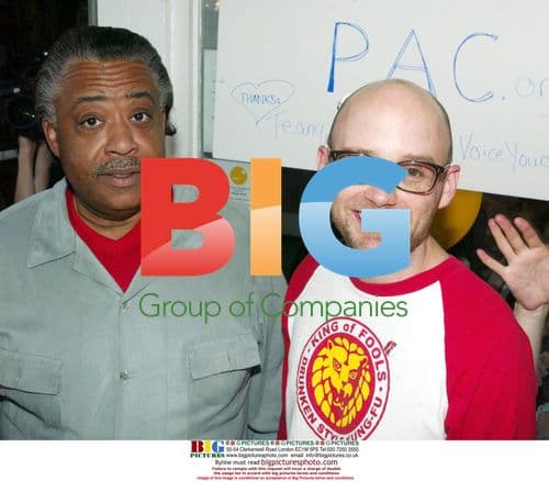 Rev. Al Sharpton and Moby at Bake Sale Fundraiser