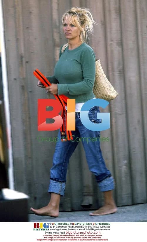 Pamela Anderson Picking Up Son from Karate Lessons