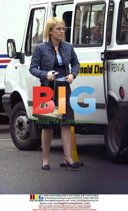 Faye Ripley filming in Soho