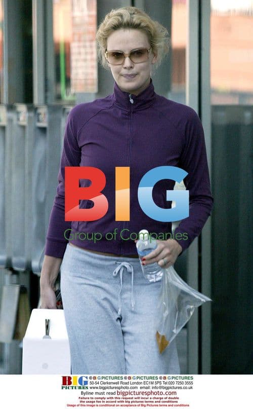 Charlize Theron Leaving Workout Class