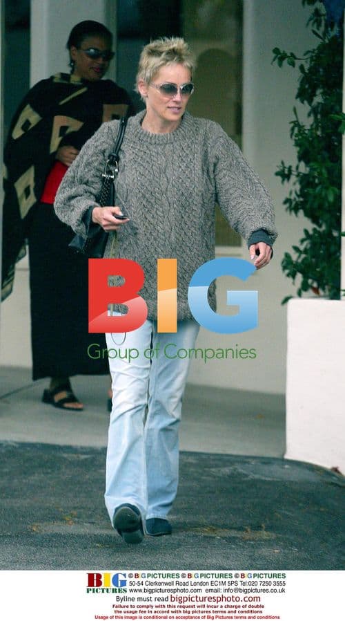 Sharon Stone out in Brentwood